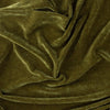 Plain Green Throws - Heavy Chenille Velvet Throw Olive Yard 
