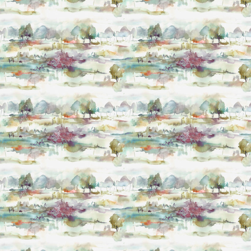 Voyage Maison Heather Moors Printed Cotton Fabric in Natural