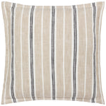 Striped Beige Cushions - Hebble Striped Cushion Cover Natural Black Yard