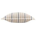 Striped Beige Cushions - Hebble Striped Cushion Cover Natural Black Yard