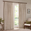  Curtains - Hebden Blackout Pencil Pleat Curtains Natural Yard