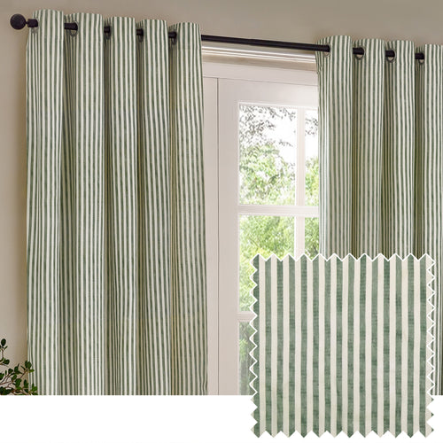  Curtains - Hebden Blackout Eyelet Curtains Forest Yard