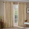 Striped Yellow Curtains - Hebden 100% Cotton Blackout Eyelet Curtains Honey Yellow Yard