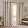  Curtains - Hebden Blackout Eyelet Curtains Natural Yard