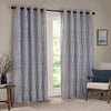Striped Blue Curtains - Hebden 100% Cotton Blackout Eyelet Curtains Navy Yard