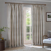  Curtains - Hebden Striped 100% Cotton Lined Pencil Pleat Curtains Mole Yard