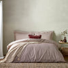 Striped Red Bedding - Hebden Mélange Stripe Cotton Duvet Cover Set Beetroot Yard