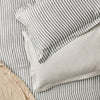 Striped Grey Bedding - Hebden Mélange Stripe Pillowcase Pair Grey Yard