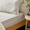 Striped Grey Bedding - Hebden Mélange Stripe Pillowcase Pair Grey Yard