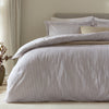 Striped Blue Bedding - Hebden Mélange Stripe 100% Cotton Pillowcase Pair Mauve Yard