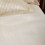 Striped Yellow Bedding - Hebden 100% Cotton Narrow Stripe Fitted Bed Sheet Honey Yellow Yard