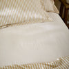 Striped Yellow Bedding - Hebden 100% Cotton Narrow Stripe Fitted Bed Sheet Honey Yellow Yard