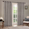 Striped Grey Curtains - Hebden Striped Cotton Eyelet Curtains Grey Yard