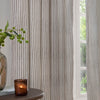  Curtains - Hebden Striped 100% Cotton Lined Eyelet Curtains Mole Yard