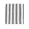 Hebden Striped Cotton Towels Grey