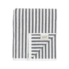 Hebden Striped Cotton Towels Grey
