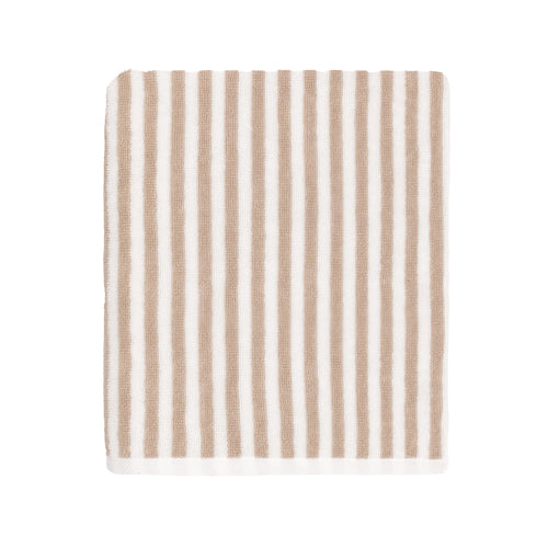 Striped White Bathroom - Hebden Striped Cotton Towels Natural Yard