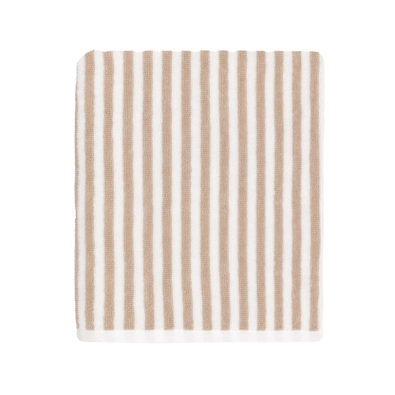 Striped White Bathroom - Hebden Striped Cotton Towels Natural Yard