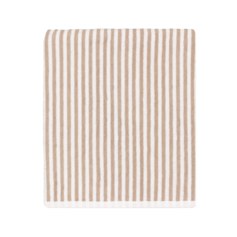 Striped White Bathroom - Hebden Striped Cotton Towels Natural Yard