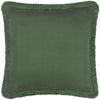 Floral Green Cushions - Hedera Jacquard Cushion Cover Green Paoletti