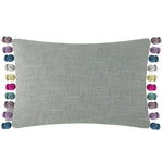 Floral Multi Cushions - Hedgerow Printed Feather Filled Cushion White Voyage Maison