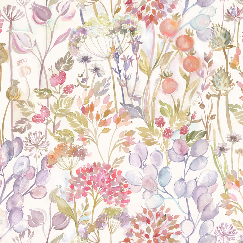 Hedgerow Wallpaper Sample Autumn