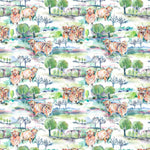 Voyage Maison Heilanherd Printed Cotton Fabric in Sage