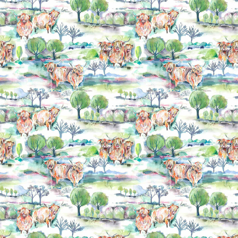 Voyage Maison Heilanherd Printed Cotton Fabric in Sage