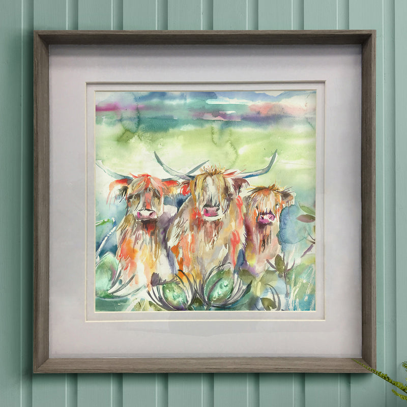 Voyage Maison Heilan Herd Framed Print in Nut