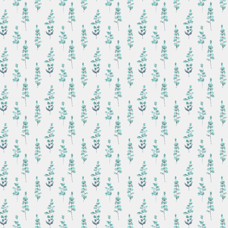 Voyage Maison Helaine Printed Cotton Fabric in Aqua