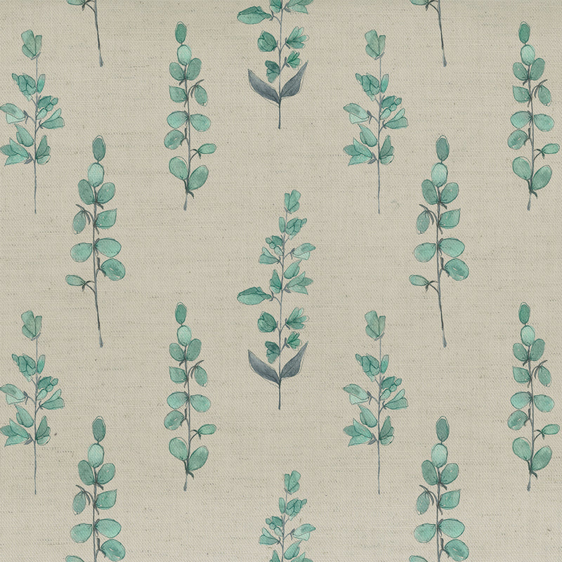 Voyage Maison Helaine Printed Cotton Fabric in Aqua