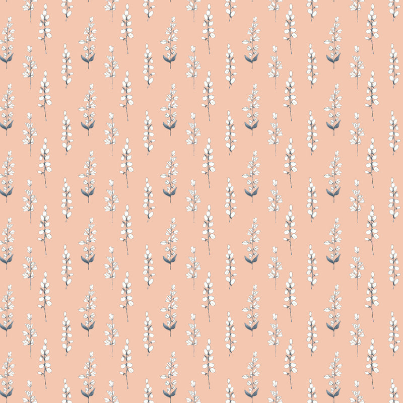 Voyage Maison Helaine Printed Cotton Fabric in Coral