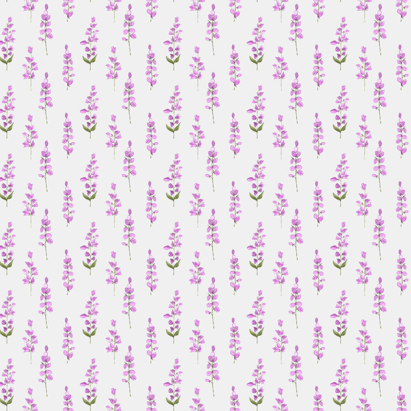 Voyage Maison Helaine Printed Cotton Fabric in Fuchsia Ecru