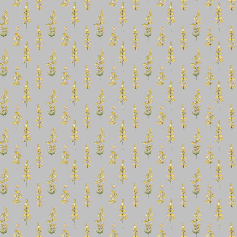 Voyage Maison Helaine Printed Cotton Fabric in Gold