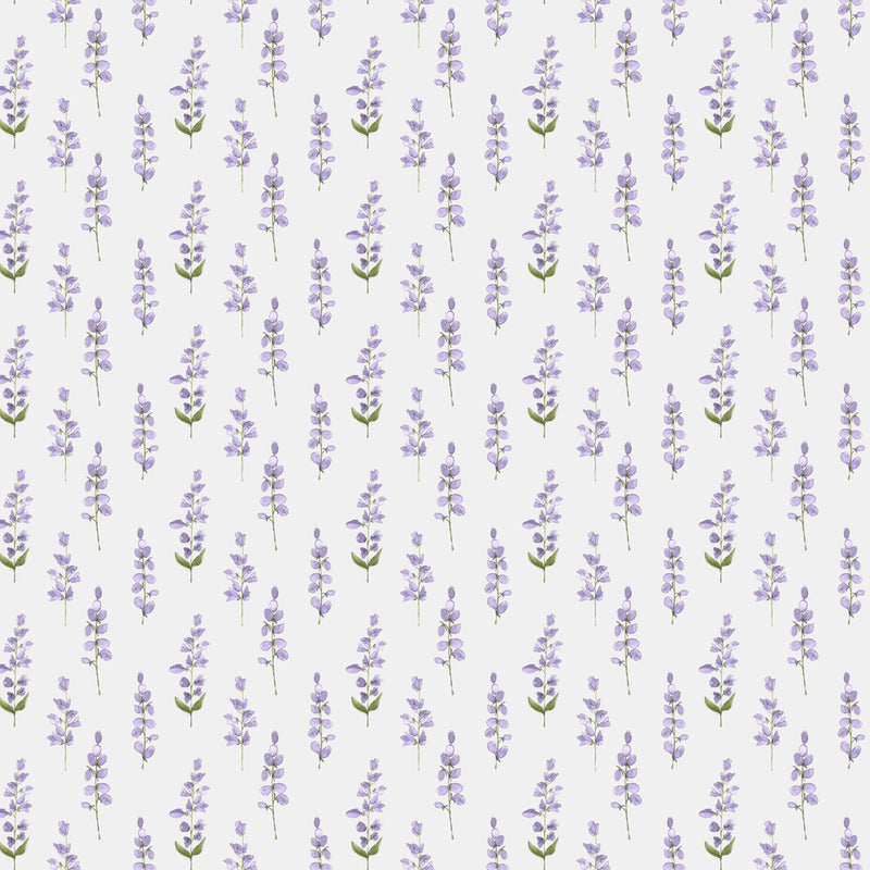 Voyage Maison Helaine Printed Cotton Fabric in Lilac