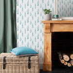 Voyage Maison Helaine 1.4m Wide Width Wallpaper in Aqua