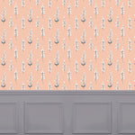 Voyage Maison Helaine 1.4m Wide Width Wallpaper in Coral