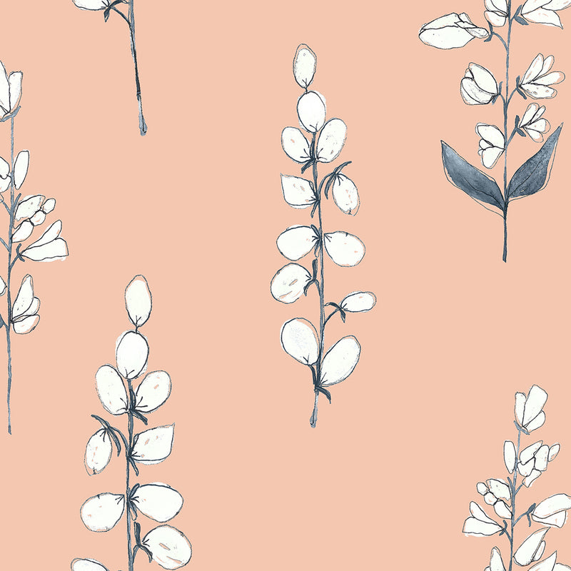 Helaine Wallpaper Sample Coral