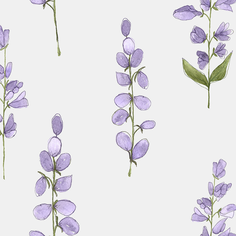 Helaine Wallpaper Sample Lilac