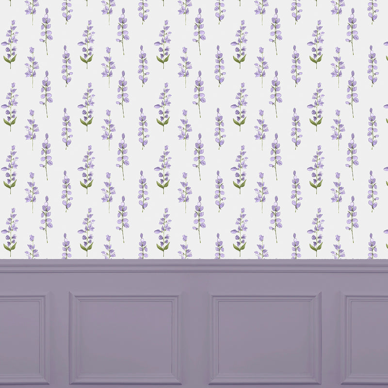 Voyage Maison Helaine 1.4m Wide Width Wallpaper in Lilac