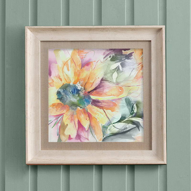 Voyage Maison Helianthus Framed Print in Birch/Mauve