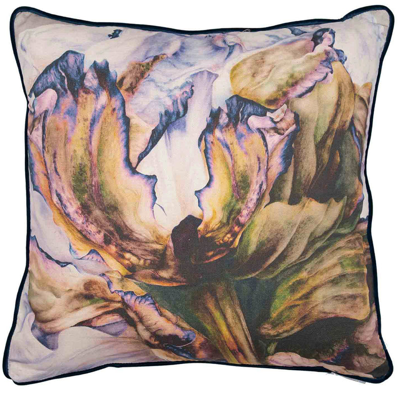 Floral Blue Cushions - Heligan Printed Cushion Cover Cornflower Marie Burke