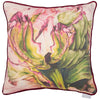 Floral Pink Cushions - Heligan Printed Cushion Cover Fuchsia Marie Burke