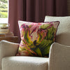 Floral Pink Cushions - Heligan Printed Cushion Cover Fuchsia Marie Burke