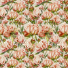 Marie Burke Heligan Printed Cotton Fabric in Coral/Natural