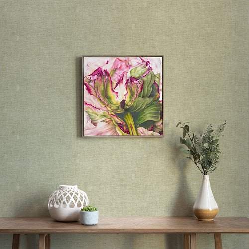 Voyage Maison Heligan Fuchsia Framed Canvas in Stone