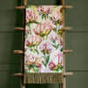 Marie Burke Heligan Printed Throw in Fuchsia