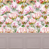 Marie Burke Heligan 1.4m Wide Width Wallpaper in Fuchsia