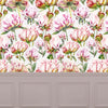 Marie Burke Heligan 1.4m Wide Width Wallpaper in Linen