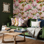 Marie Burke Heligan 1.4m Wide Width Wallpaper in Linen